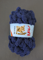 Fir pufos fantezie Stafil Koala Uni – Albastru inchis