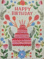 Kit pictura cu diamante - set 3 felicitari (18 x 13 cm) - Model La Multi Ani (I) - imagine 2
