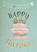 Kit pictura cu diamante – set 3 felicitari (18 x 13 cm) – Model La Multi Ani (II)