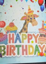 Kit pictura cu diamante – set 3 felicitari (18 x 13 cm) – Model La Multi Ani (III) - imagine 2