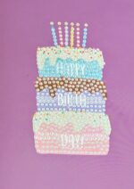 Kit pictura cu diamante – set 3 felicitari (18 x 13 cm) – Model La Multi Ani (II) - imagine 4